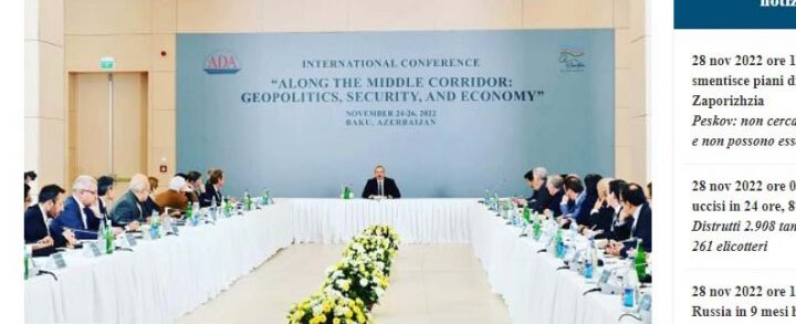 İtaliya mətbuatı xarici beyin mərkəzləri rəhbərlərinin Bakı konfransından yazıb