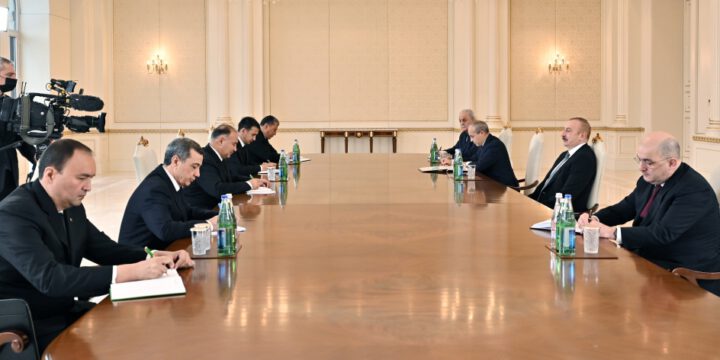 President Ilham Aliyev received delegation led by Deputy Prime Minister of Turkmenistan