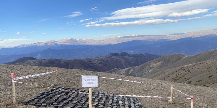 Qeyri-qanuni erməni silahlı dəstələri tərəfindən basdırılmış mina sahəsinə baxış keçirilib