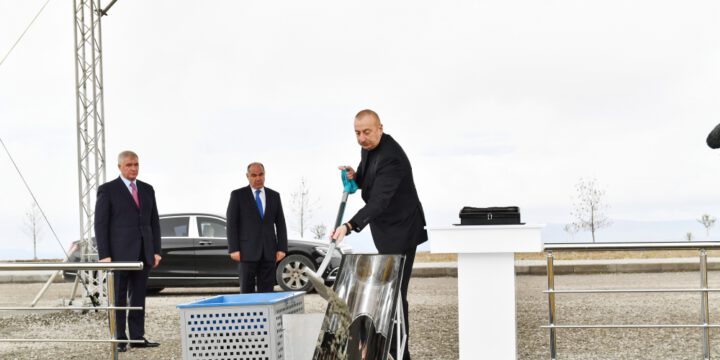 “Şəki-Oğuz” Aqroparkında yeni zavodun təməli qoyulub