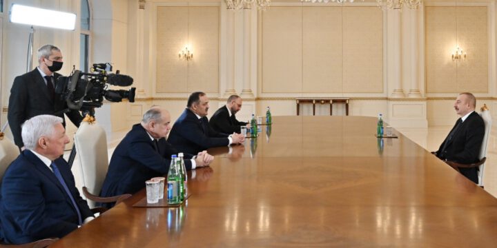 Prezident İlham Əliyev Rusiya Federasiyasının Dağıstan Respublikasının rəhbərini qəbul edib 