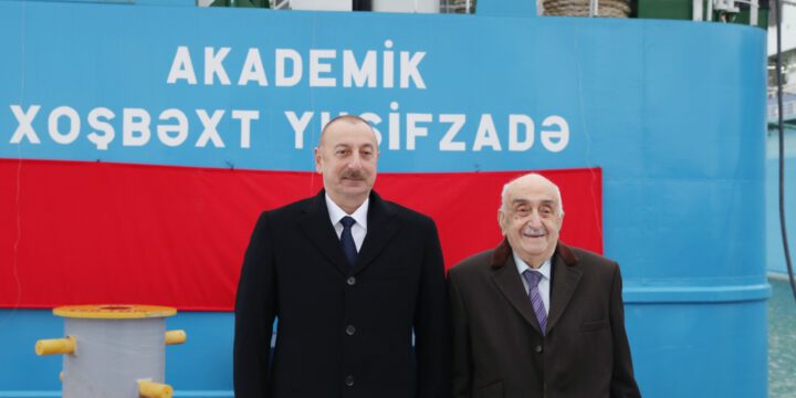 “Academician Khoshbakht Yusifzade” tanker was commissioned President Ilham Aliyev attended the ceremony