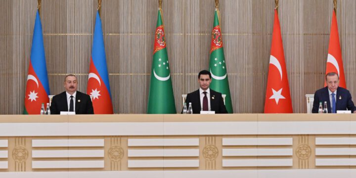 Azərbaycan-Türkiyə-Türkmənistan sənədləri imzalanıb