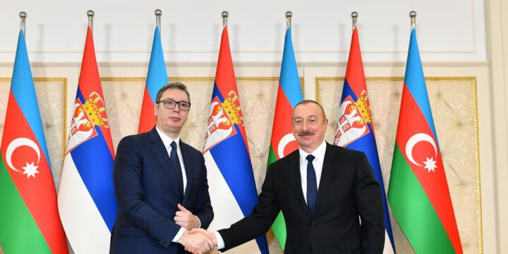 Presidents of Azerbaijan and Serbia made press statements 