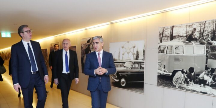 Serbian President Aleksandar Vucic visits Heydar Aliyev Center