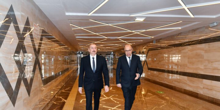 Prezident İlham Əliyev Bakı Metropoliteninin “Xocəsən” elektrik deposunun və stansiyasının açılışında iştirak edib 