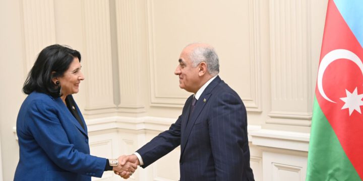 Baş nazir Əli Əsədov Tbilisidə Gürcüstanın Prezidenti ilə görüşüb