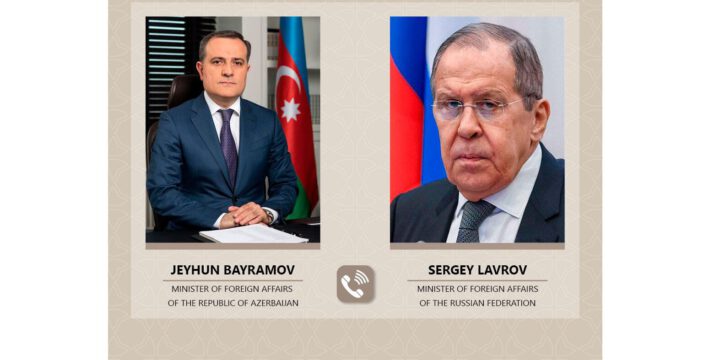 Ceyhun Bayramov və Sergey Lavrov Qarabağdakı vəziyyəti müzakirə ediblər