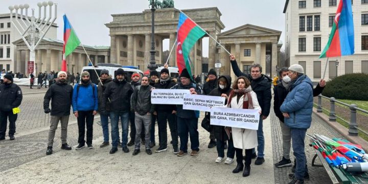 Berlində Ermənistanın ekoterrorunu pisləyən etiraz aksiyası keçirilib