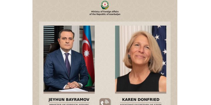 Ceyhun Bayramov Laçın yolundakı son qanunsuz fəaliyyətlə bağlı ABŞ dövlət katibinin köməkçisini məlumatlandırıb