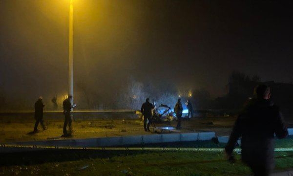 Türkiyədə polis maşını partladılıb, yaralananlar var