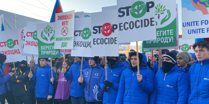 Laçın yolunda etiraz aksiyası davam edir