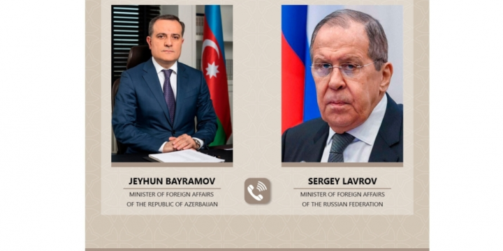 Azerbaijani and Russian Foreign Ministers discuss situation on Lachin road