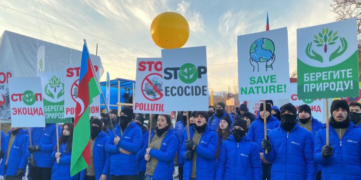Laçın yolunda etiraz aksiyası davam edir