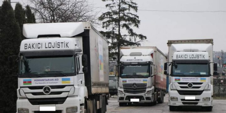 Azərbaycanın göndərdiyi humanitar yardımın ikinci hissəsi Ukraynaya çatdırılıb