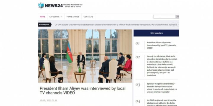 President Ilham Aliyev’s interview with local TV channels in spotlight of foreign media