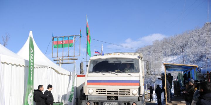 Rusiya sülhməramlılarının daha yeddi avtomobili Laçın-Xankəndi yolundan keçib