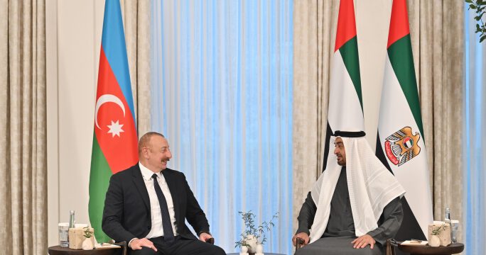 President Ilham Aliyev met with President of United Arab Emirates Sheikh Mohamed bin Zayed Al Nahyan