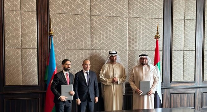 SOCAR ilə “Masdar” şirkəti arasında bərpa olunan enerji mənbələrinə dair Birgə işlənmə sazişləri imzalanıb
