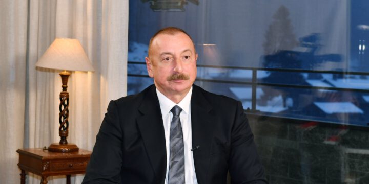 President Ilham Aliyev was interviewed by China’s CGTN TV channel in Davos