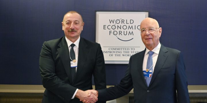 President Ilham Aliyev met with Executive Chairman of World Economic Forum Klaus Schwab in Davos