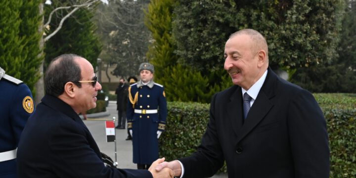 Misir Prezidenti Əbdülfəttah Əs-Sisinin rəsmi qarşılanma mərasimi olub