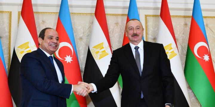 Presidents of Azerbaijan and Egypt made press statements