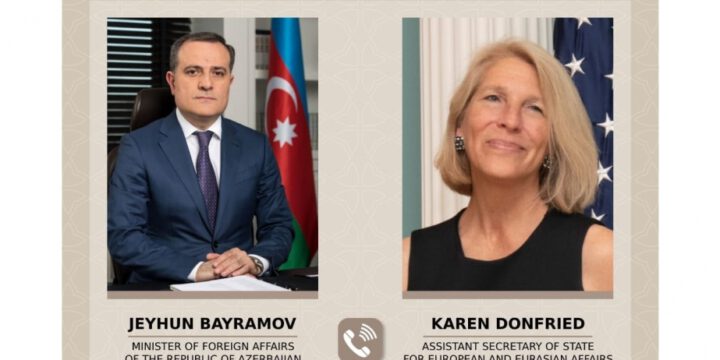 Azerbaijani FM has telephone talk with US Assistant Secretary of State