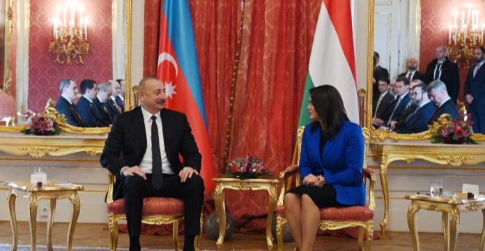 President Ilham Aliyev held expanded meeting with President of Hungary Katalin Novák