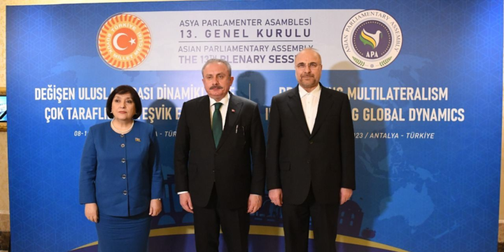 Azərbaycan, Türkiyə və İranın parlament sədrləri Antalyada görüşüb 