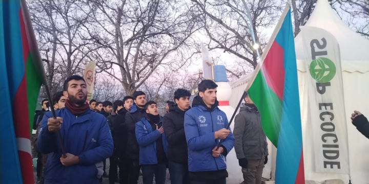 Peaceful protests of Azerbaijani eco-activists on Lachin-Khankandi road enter 39th day