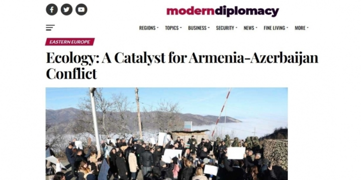 Modern Diplomacy: Ecology – a catalyst for Armenia-Azerbaijan conflict