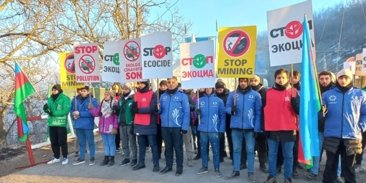 Peaceful protests of Azerbaijani eco-activists on Lachin–Khankandi road enter 45th day