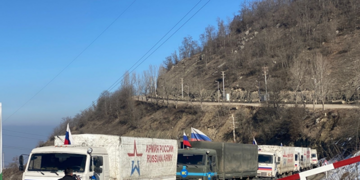 Sülhməramlıların avtomobil karvanı aksiya ərazisindən sərbəst keçib