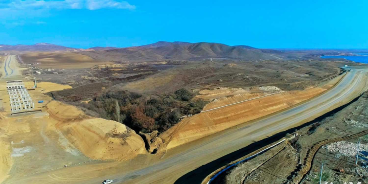 Ağdam-Füzuli avtomobil yolunun inşası sürətlə davam edir