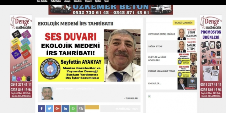 Türkiyə mediasında Azərbaycan ərazilərində Ermənistanın törətdiyi ekoterrora diqqət çəkilib