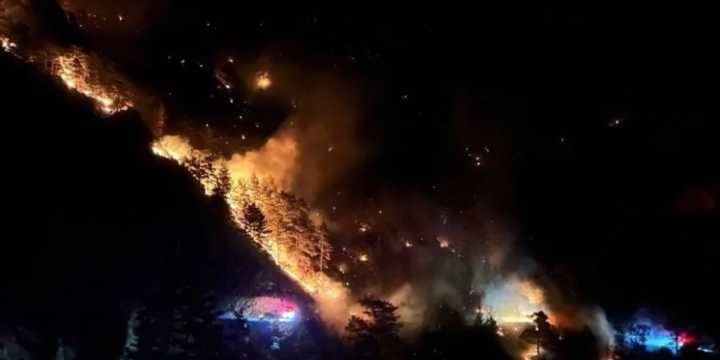 Antalyada meşə yanğını başlayıb