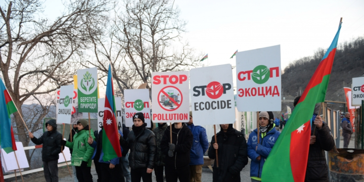 Peaceful protests of Azerbaijani eco-activists on Lachin–Khankendi road enter 48th day