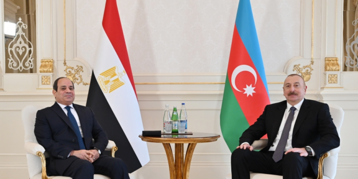 Azərbaycan və Misir prezidentlərinin təkbətək görüşü olub