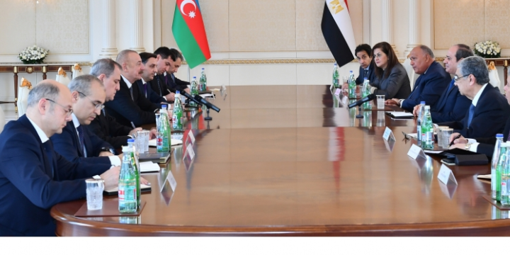 Presidents of Azerbaijan and Egypt held expanded meeting