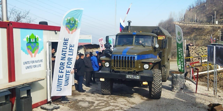 Sülhməramlılara aid daha 5 avtomobil Laçın yolundan keçib