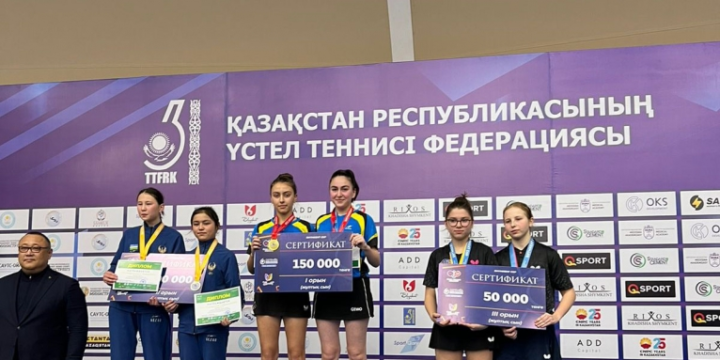 Azerbaijani female table tennis players claim two medals in Kazakhstan