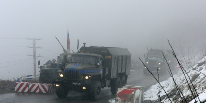 Nine Russian peacekeepers’ vehicles passed through protest area without hindrance