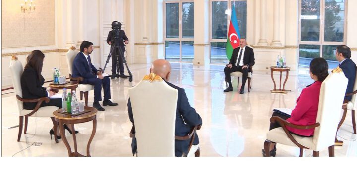 Azərbaycan Prezidenti İlham Əliyev yerli televiziya kanallarına müsahibə verib