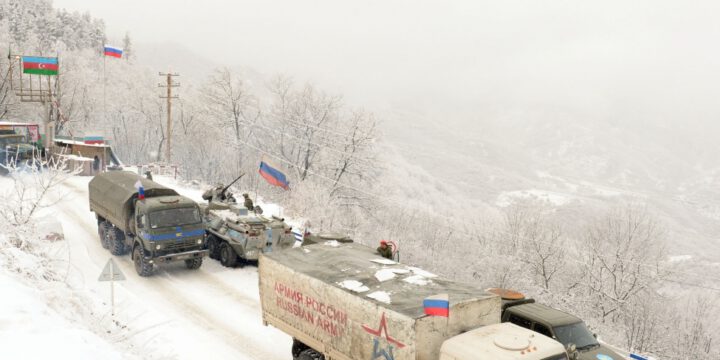 Conditions created for unhindered passage of 14 vehicles belonging to Russian peacekeepers along Lachin-Khankandi road