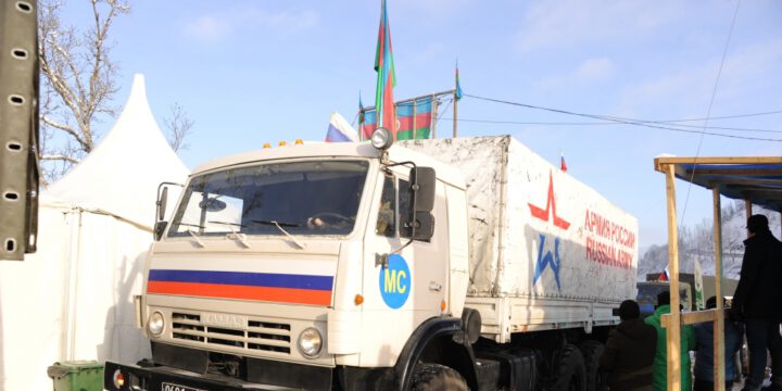 Four more vehicles belonging to Russian peacekeepers passed through protest area without hindrance