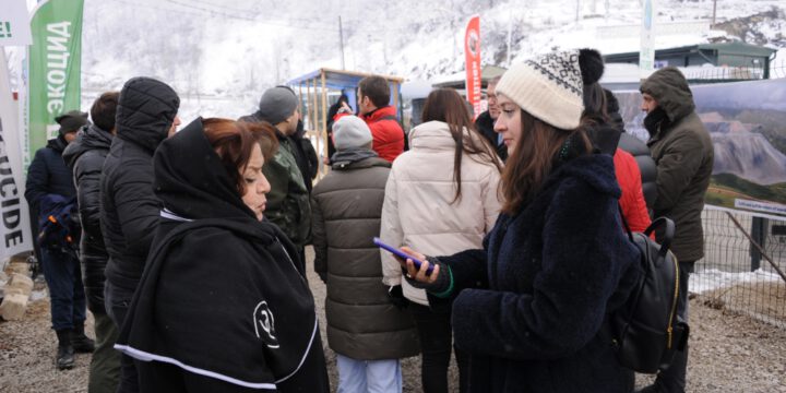 Foreign media representatives visit peaceful protest area on Azerbaijan`s Lachin-Khankandi road