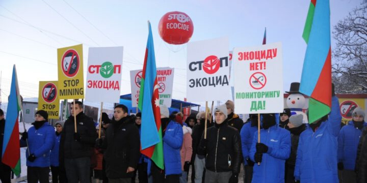 Peaceful protests of Azerbaijani eco-activists on Lachin-Khankandi road enter 36th day