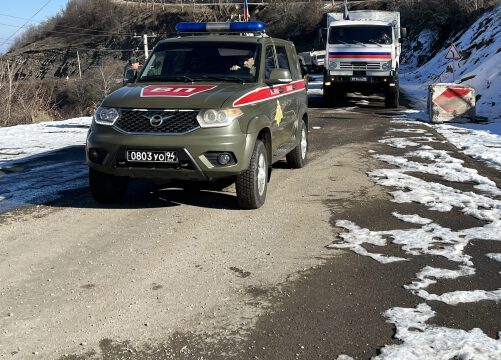 Eleven more vehicles belonging to Russian peacekeepers passed through protest area without hindrance