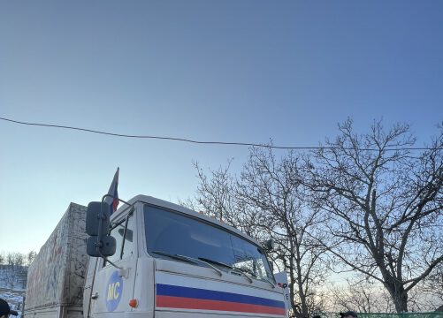 Ekoaksiya: Rusiya sülhməramlılarının növbəti avtomobil  karvanı aksiya ərazisindən sərbəst keçib